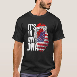 Camiseta Bandeira Do Patrimônio Do DNA Misturado Canadense