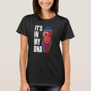 Camiseta Bandeira Do Patrimônio Do DNA Misturado Da Coreia