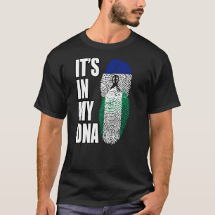 Camiseta Bandeira Do Patrimônio Do DNA Misturado Da Nigéria