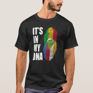 Camiseta Bandeira do Patrimônio do DNA Misturado de Mali e