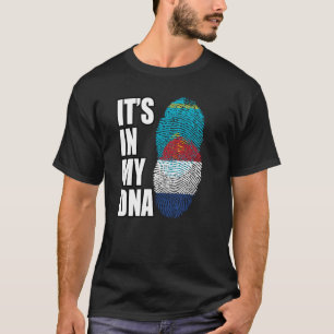 Camiseta Bandeira do Patrimônio do DNA Misturado Holandês E