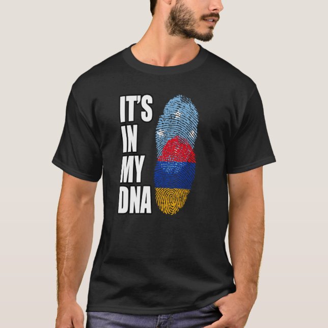 Camiseta Bandeira do Patrimônio do DNA Mix Armênio e Micron (Frente)