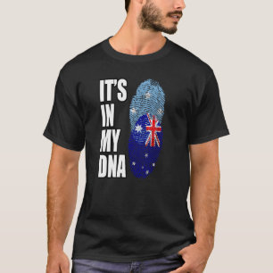 Camiseta Bandeira Do Patrimônio Do DNA Mix Da Austrália E D