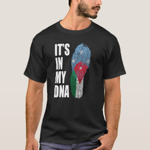 Camiseta Bandeira Do Patrimônio Do DNA Mix Da Jordânia E Da