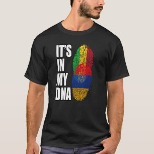 Camiseta Bandeira do Patrimônio do DNA Mix do Mali e da Arm
