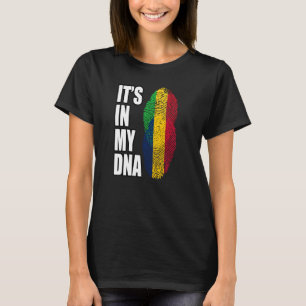 Camiseta Bandeira do Patrimônio do DNA Mix do Mali e do Cha