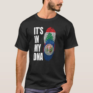 Camiseta Bandeira do Patrimônio do DNA Mix libanês e Belizi