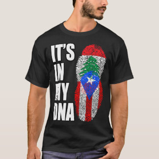 Camiseta Bandeira do Patrimônio do DNA Mix libanês e porto-
