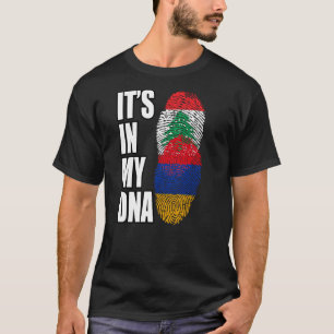 Camiseta Bandeira do Patrimônio do Mistério de DNA Libanês