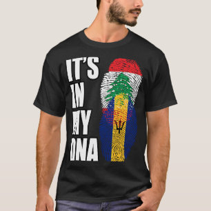 Camiseta Bandeira do Patrimônio do Mistério de DNA Libanês