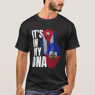 Camiseta Bandeira do Patrimônio Herança do DNA Mix Haitiano