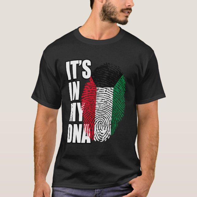 Camiseta Bandeira do Patrimônio Kuwaitiano Dna (Frente)