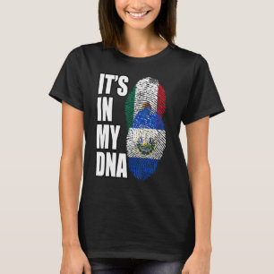 Camiseta Bandeira Do Patrimônio Mix Mexicano E Salvadoriano