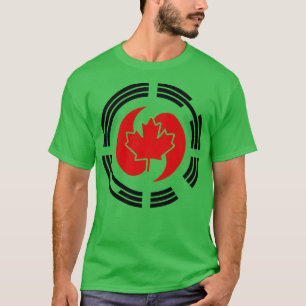 Camiseta Bandeira do Patrimônio Multinacional Canadense Cor