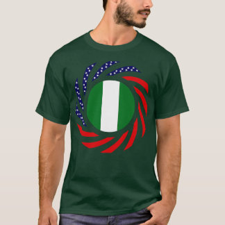 Camiseta Bandeira do Patrimônio Multinacional Nigeriano Ame