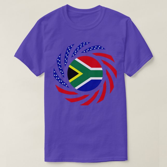 Camiseta Bandeira do Patrimônio Multinacional Sul-Africano- (Frente do Design)