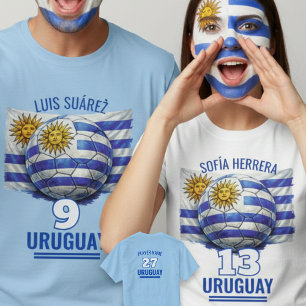 Camiseta Bandeira do Patrimônio Nacional de Futebol do Urug