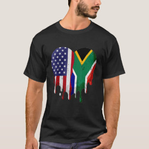 Camiseta Bandeira do Patrimônio Sul-Africano Americano Mês