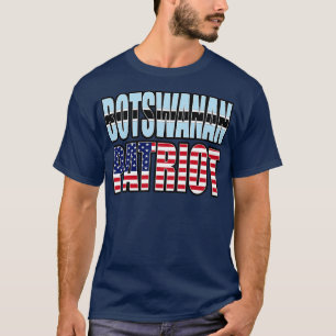 Camiseta Bandeira do Patriot Prioritário Americano Botsuana