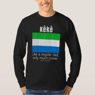 Camiseta Bandeira do Patriota Americano Serra-Leonês Dia do