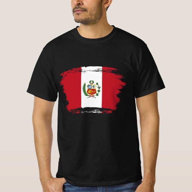 Camiseta bandeira do Peru (Frente)