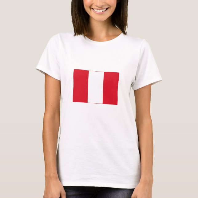 Camiseta Bandeira do Peru (Frente)
