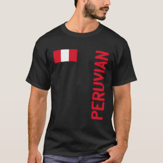 Camiseta Bandeira Do Peru E Raízes Do Peru