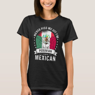 Camiseta Bandeira do Peru México Cultivado Humor Orgulho Ci