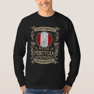 Camiseta Bandeira do Peru Peruanos Orgulhosos Homens & Mulh