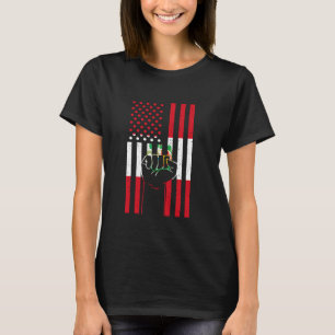 Camiseta Bandeira do Peru Punho EUA América Orgulho Peruano