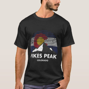 Camiseta Bandeira do Pikes Peak Colorado - Aventura na Mont