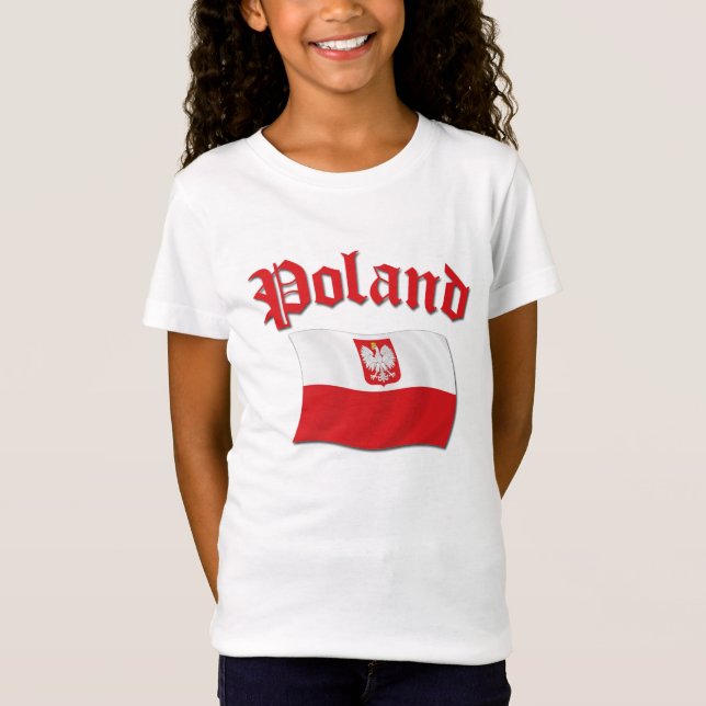 Camiseta Bandeira do Polônia (Frente)