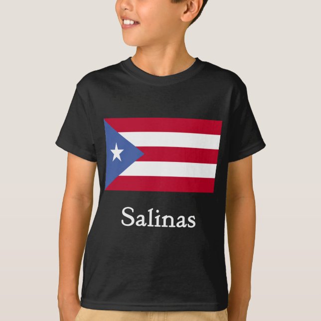 Camiseta Bandeira do porto-riquenho dos Salinas (Frente)