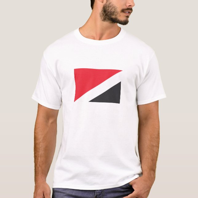Camiseta Bandeira do Principado de Sealand (Frente)