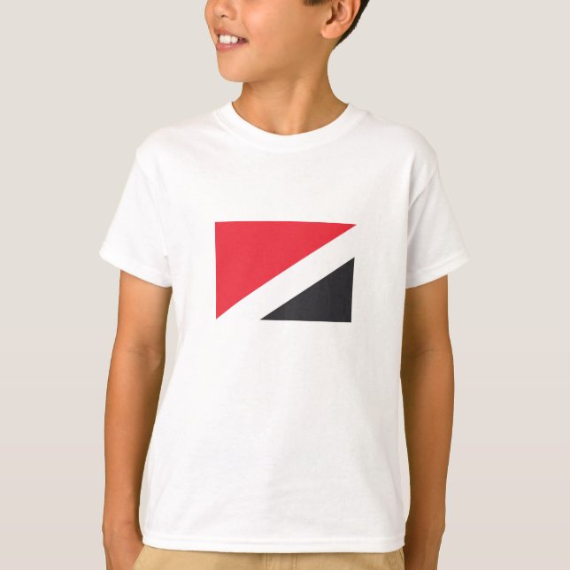 Camiseta Bandeira do Principado de Sealand (Frente)