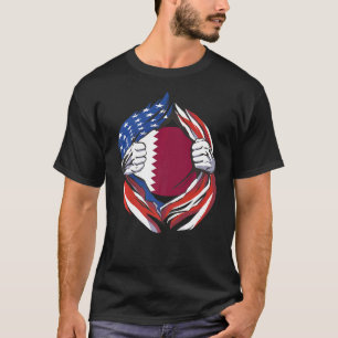 Camiseta Bandeira do Qatar - Orgulho Americano do Meu Patri