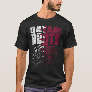 Camiseta Bandeira do Qatari Roots Catar