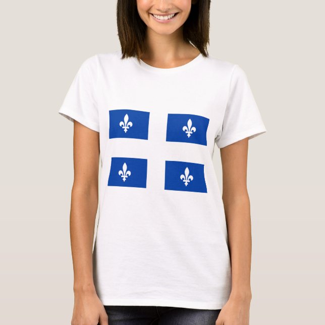 Camiseta Bandeira do Quebec (Frente)