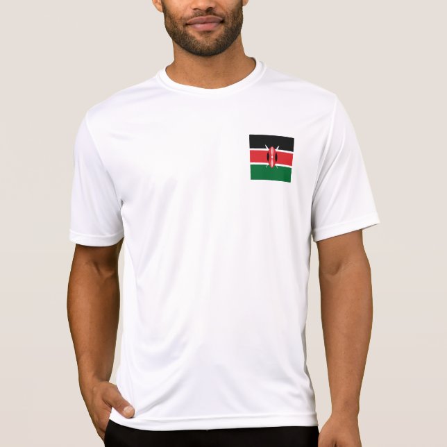 Camiseta Bandeira do Quénia (Frente)