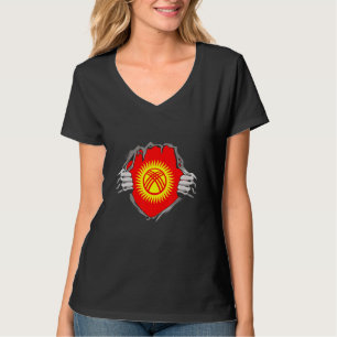 Camiseta bandeira do Quirguistão