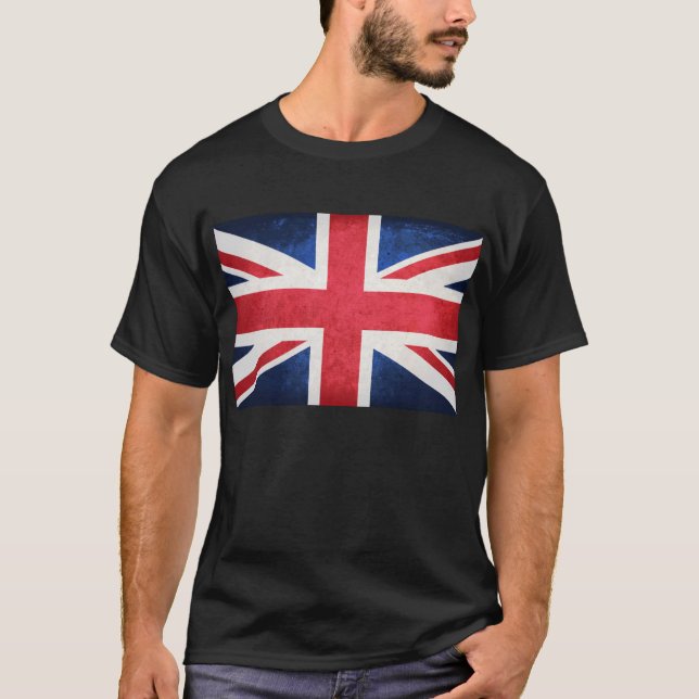 Camiseta Bandeira do Reino Unido; (Frente)