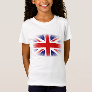 Camiseta Bandeira do Reino Unido efeito Cool Sunburst