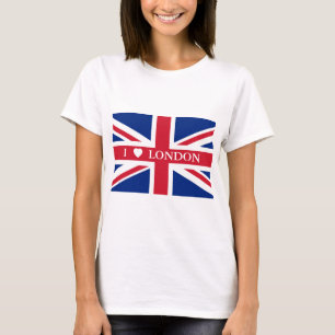 Camiseta Bandeira do Reino Unido - EU AMO LONDON