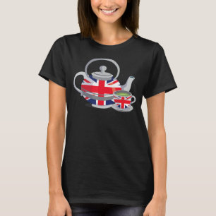 Camiseta Bandeira do Reino Unido I Union Jack I Teapot a