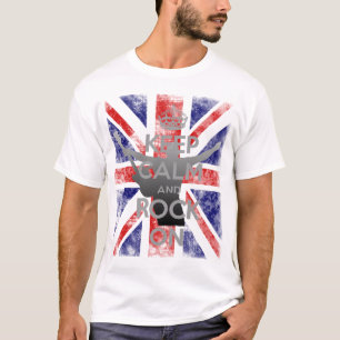 Camiseta Bandeira do Reino Unido Maneirismo Legal Manter a