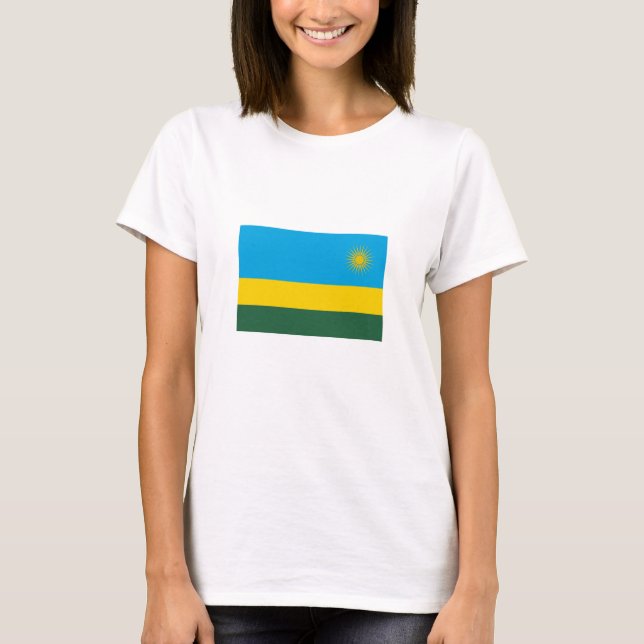 Camiseta Bandeira do Ruanda (Frente)