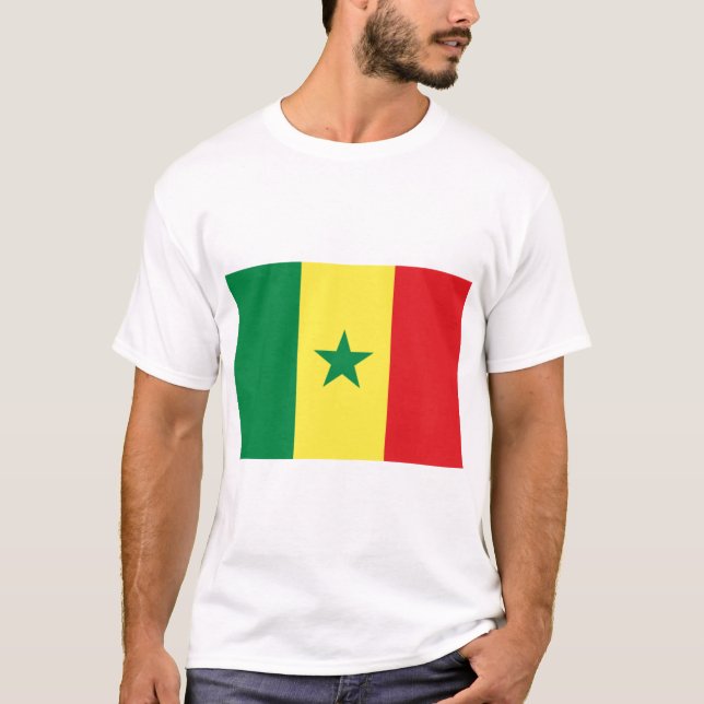 Camiseta Bandeira do Senegal (Frente)