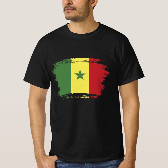 Camiseta Bandeira do Senegal (Frente)