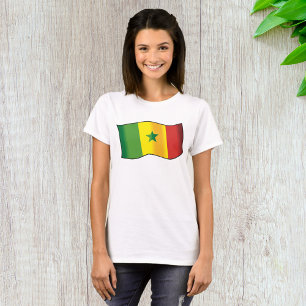 Camiseta Bandeira do Senegal Orgulho Senegalês Verde Amarel