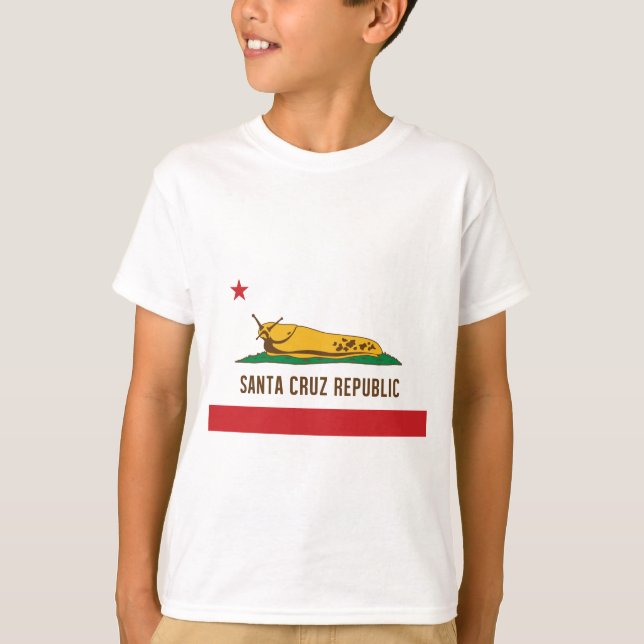 Camiseta Bandeira do Slug da banana da república de Santa (Frente)